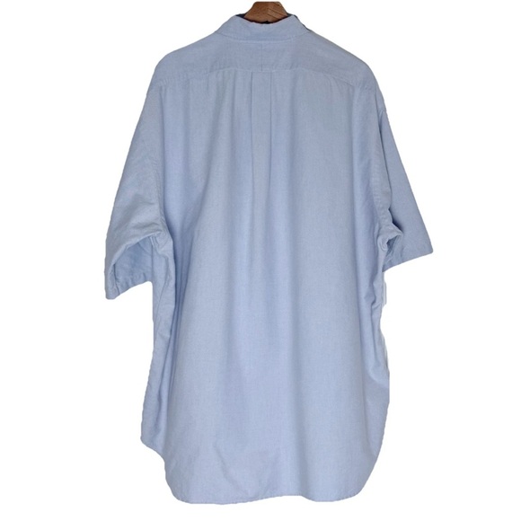 Ralph Lauren “Big Shirt” Men’s Sz XL Light Blue Short Sleeve Pocket Button Down - Picture 2 of 8